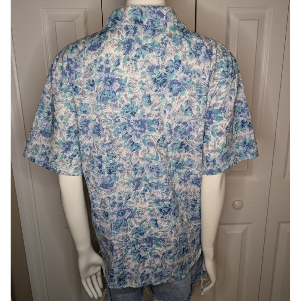 Vintage Cape Cod Sportswear Multi-Color Beach Button Up Women's Size 14 Petite - Picture 3 of 7